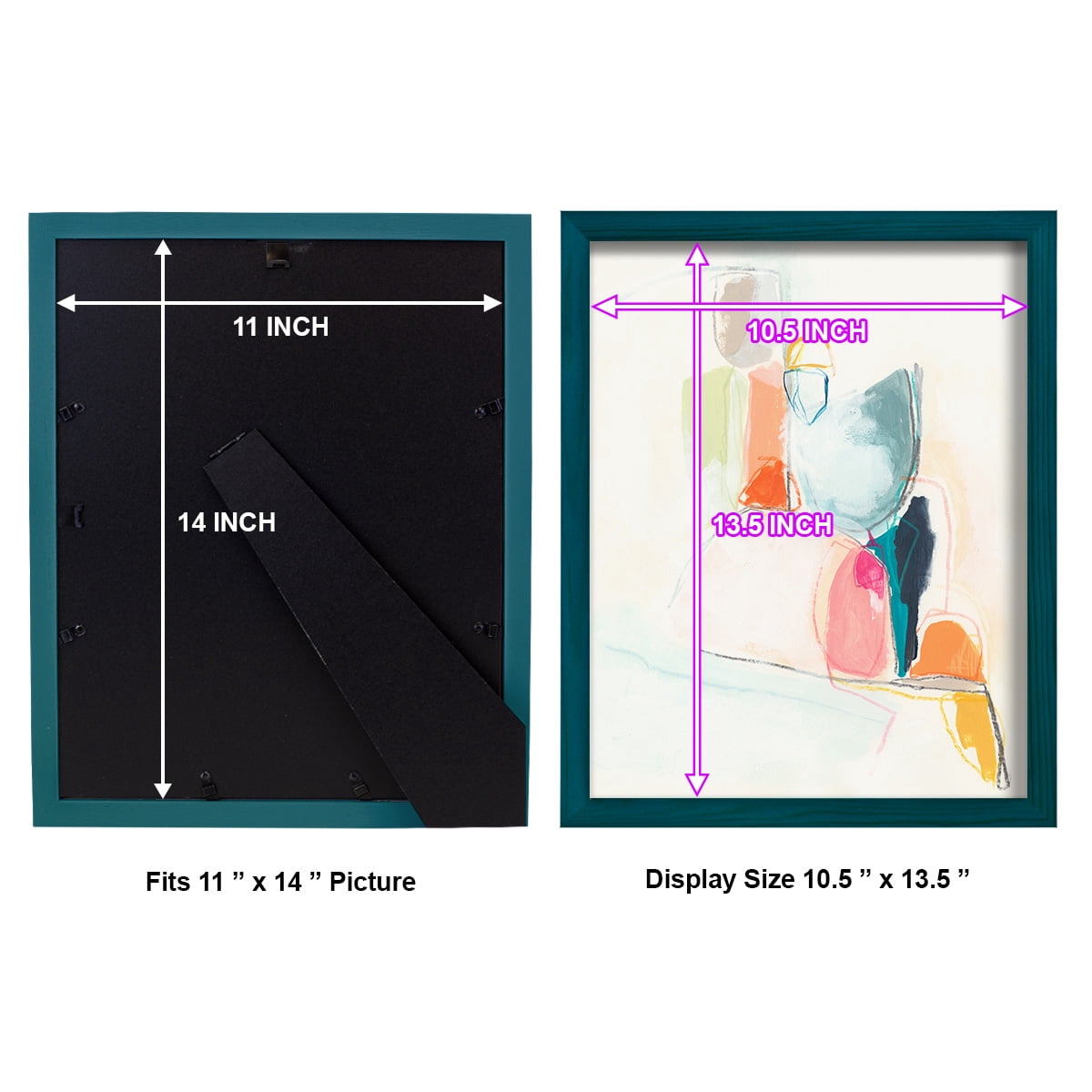 Factotum I -Framed Print w/glass-Ocean Blue