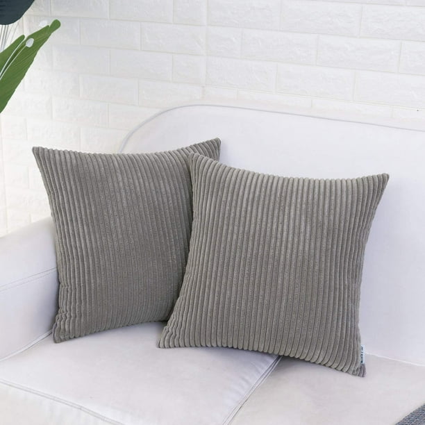 Gray decorative bed pillows hotsell