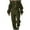 Army Green, variant on KIHOUT Clearance Women's Two-piece Sweatshirt And Pants With Brushed Fleece For Sports Comfort, Street And Leisure Two-piece Set