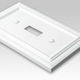 Elumina Continental 1 Toggle Wall Plate, White