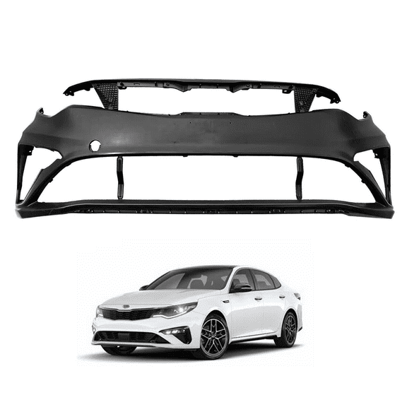 Front Bumper Cover Primed Plastic Fit For 2019-2020 Ki-a Optima 4-Door 1.6L 2.0L 2.4L