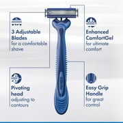 Gillette Sensor3 Mens Disposable Razor, Blue, 4 Razors