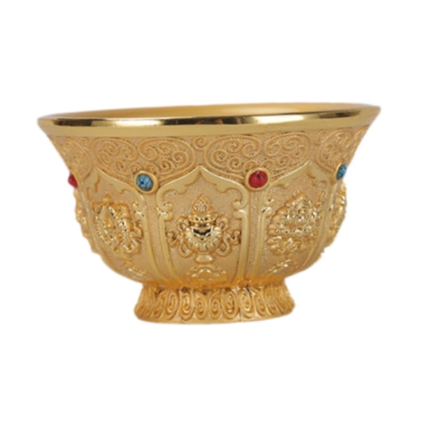Cuenco de de agua budista tibetano, organizador de tazas de adoración, fiesta de inauguración de la casa, suministros budista, taza de Estilo A