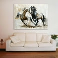 thumbnail image 3 of Horse Oil Painting Racing Horse Canvas Art Framed Horse Picture Wall Art For Livingroom Bedroom Office, 3 of 6