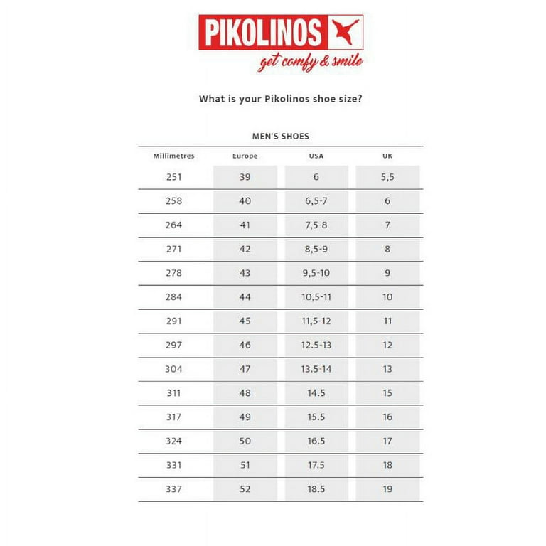 Pikolinos Sandals Size Chart Flash Sales