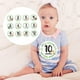 thumbnail image 5 of 12x Baby Sticker Newborn Month Sticker Tarjetas de Papel Baby Monthly Stickers para Niñas Niños Baby Shower Posing Pro Macarena Tarjetas de registro mensuales, 5 of 8