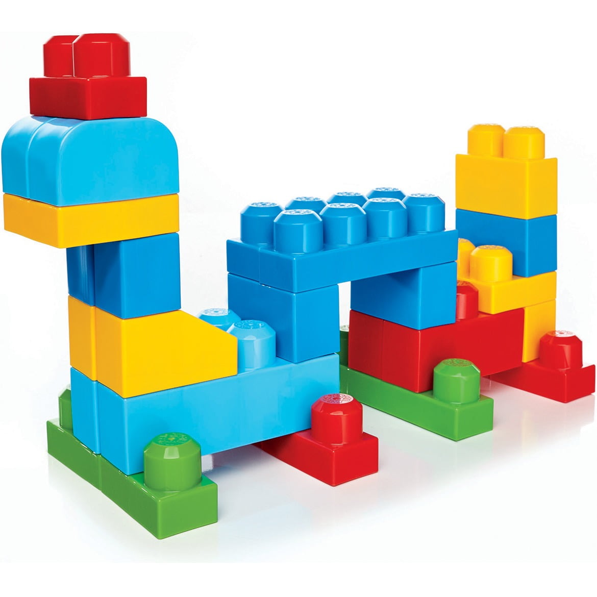 Building First Classic Big Bag 80 Piece Set Mega Builders Bloks Toy Blocks Kids 