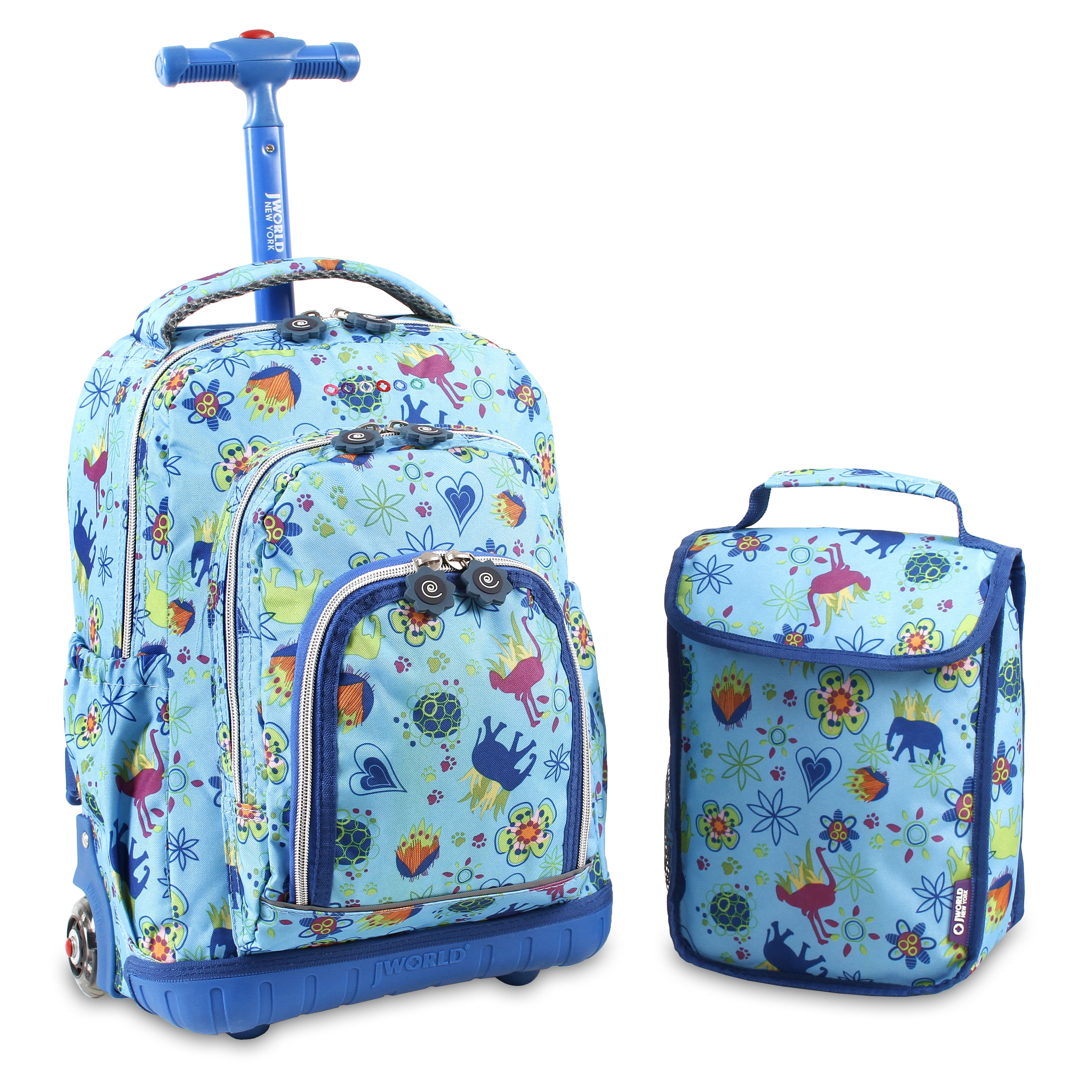 J World New York J World Lolipop 16 Rolling Backpack With Bonus Lunch Bag Walmart Com Walmart Com