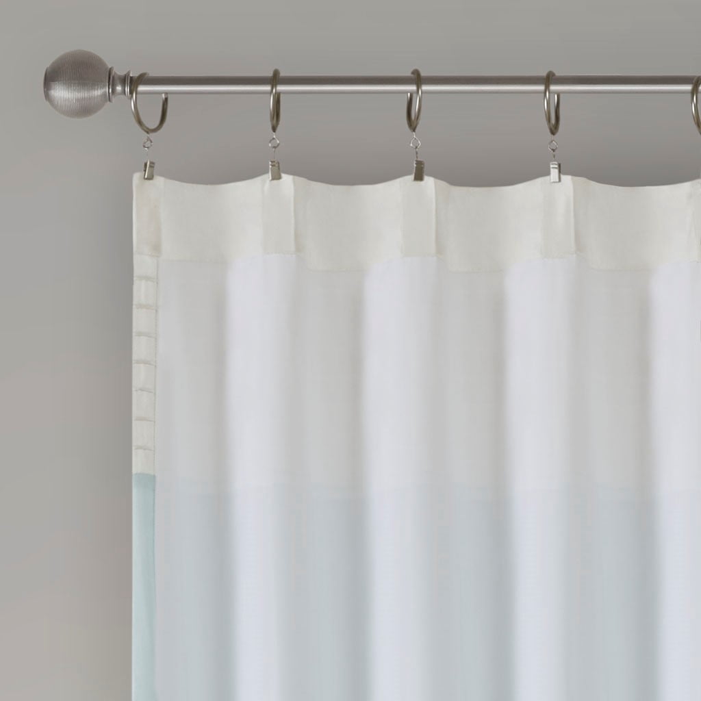 MAYEERTY 1 Pc Polyoni Pintuck Curtain Panel