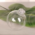 thumbnail image 4 of 2 Bolas de Navidad, Bola de Navidad de plástico transparente Bola de plástico hueca sin costuras Bola redonda creativa Adorno colgante Adorno de bola para Navidad (8 cm) JAMW Sencillez, 4 of 5