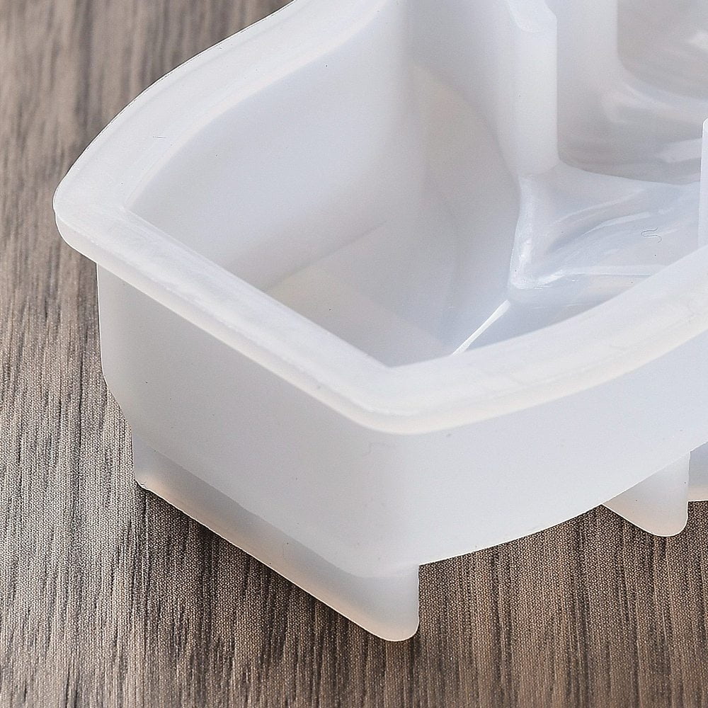10 pc DIY Candle Silicone Molds for Candle Making Flower White 9x6.4x2.3cmDIY