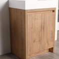 thumbnail image 5 of Blossom Capri 24" Freestanding Vanity in Classic Oak | Acrylic Sink | LED Wood Cabinet | Soft-Close Storage, 5 of 10