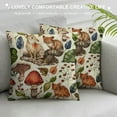 thumbnail image 3 of Qinduosi Forest Pillow Covers Watercolor Animal Plants Throw Pillow Case Decorative Cushion Cover for Home Office Sofa Decoration, Inch, Set of, 3 of 5