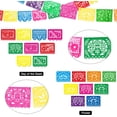 thumbnail image 3 of Celebrate In Style With Mexican Party Banner, Plastic Papel Picado Non-Toxic Material, Cinco De Mayo Decorations For A Festive Ambience, Multipurpose Party Banners That Bring Joy, 3 of 8