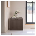 thumbnail image 5 of SONGMY 42 Gallon Deck Box Waterproof, Resin Outdoor Storage Box with Side Handles, Outdoor Storage Benches Lockable for Patio Cushions and Garden Tools (Brown), 5 of 7