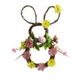 thumbnail image 2 of Easter Bunny Wreath for Front Door, 11.81" Multicolor Plastic Rabbit Garland for Holiday Home Decoration, Cute Artificial Plant Wreath for Festive Party and Gift, 2 of 7