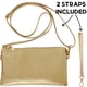 thumbnail image 5 of Bolso de mano Humble Chic NY Gold, pulsera de piel vegana, 5 of 9