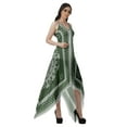 thumbnail image 2 of Moomaya Robe à Ourlet Asymétrique pour Femmes, Robe à Bretelles Spaghetti à Dos Nu avec Mouchoir, 2 of 4