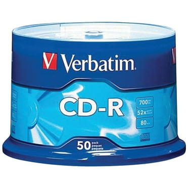 Verbatim 700 MB 80-Minute 52x CD-Rs (50 Pack)