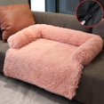 thumbnail image 1 of Square Dog Bed Fluffy Plush Dog Mat For Furniture Protector With Removable Washable Cover For Large Medium Small Dogs And Cats, 1 of 2