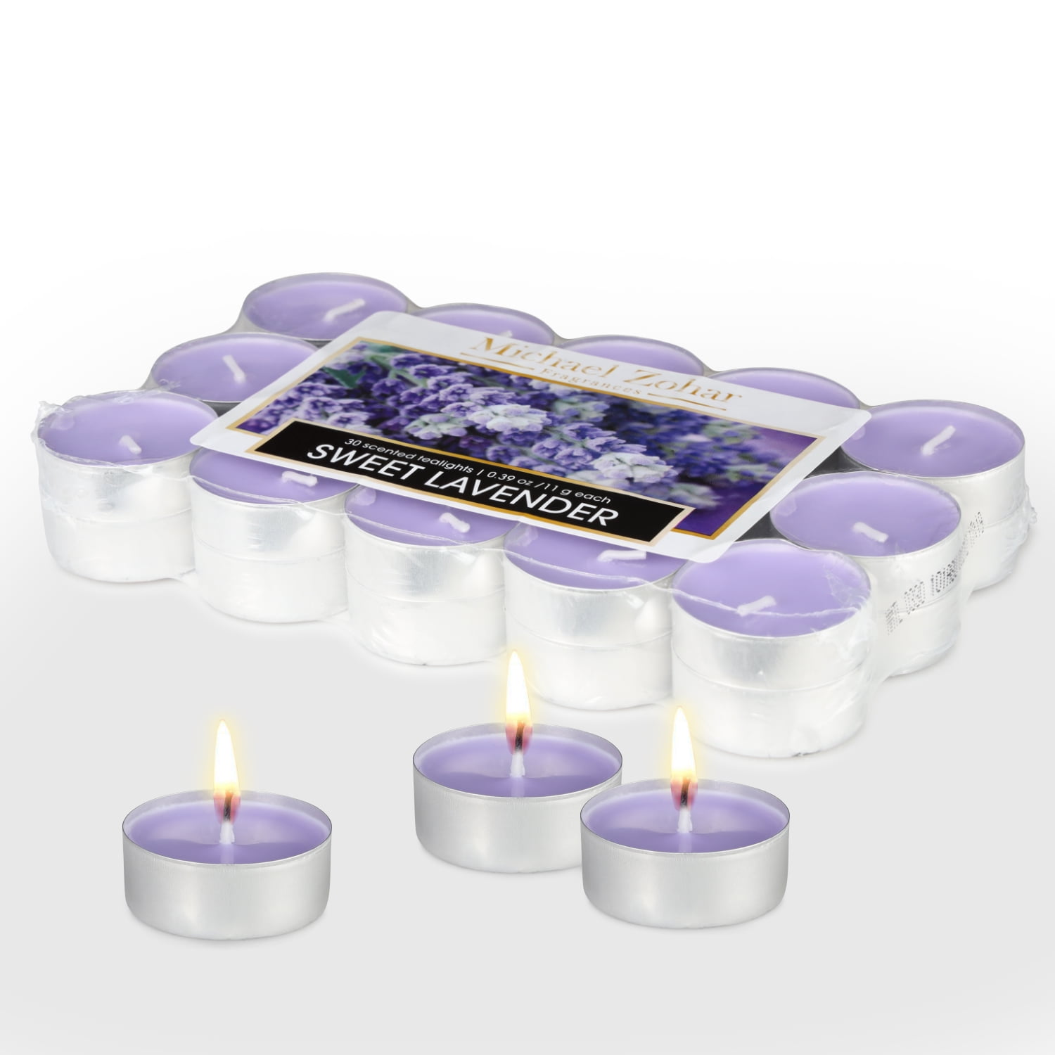 Michael Zohar Candles Scented Tealight 30 Pack Premium Tea Light