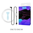 thumbnail image 4 of EL Wire Interior Car LED Strip Lights RGB Colorful Ambient Lighting Kits 5V USB Powered For Car Garden Decorations, 4 of 9