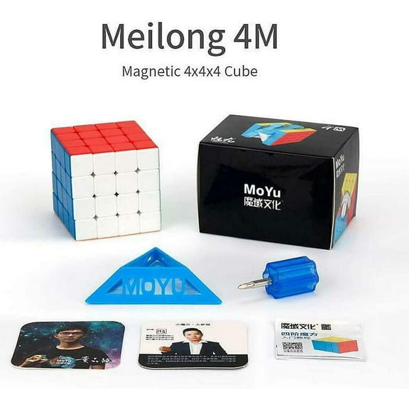 MoYu MeiLong 4M Magnetic 4x4x4 Stickerless Speed Cube