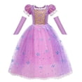 thumbnail image 3 of Vestido de princesa Blancanieves para niñas, disfraz con capa, conjunto de ropa para fiesta de Halloween de verano, ropa para niños, vestidos para niñas, 3 of 5