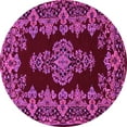 thumbnail image 1 of Ahgly Company Indoor Round Persian Pink Traditional Area Rugs, 4' Round, 1 of 4