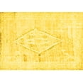 thumbnail image 1 of Ahgly Company Machine Washable Indoor Rectangle Persian Yellow Traditional Area Rugs, 8' x 12', 1 of 4