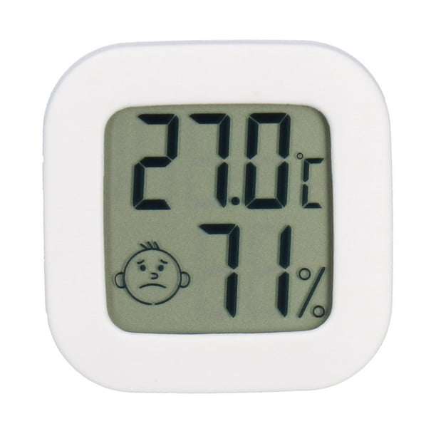 Sensor de humedad, 2 piezas Mini termómetro de habitación Termómetro para el hogar Higrómetro interior Rendimiento de gama alta