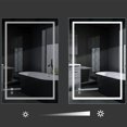 thumbnail image 3 of ExBrite Miroir de Salle de Bain Mural Rectangulaire Sans Cadre W / LEDs, 3 of 8