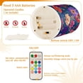 thumbnail image 5 of Yayeee Flameless Candles with Remote Flickering Battery Operated Multi Color Changing, Blooming Flowers Pattern, 5 of 7