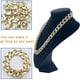 thumbnail image 5 of Collar grueso para hombre, cadena de oro falso de rapero, accesorio de disfraz de collar de oro falso de hip hop (41 cm), 5 of 5
