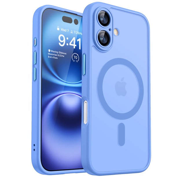 Funda magnética CANSHN para iPhone 16 Ultramarine