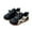 Black#144, variant on LIIPEE Girls Boys Sneakers Color Block Non- Soft Sole Lace Up Sports Training Shoes Casual Beach Sneaker,Black,15-18 Months