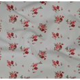 thumbnail image 4 of oneOone Organic Cotton Poplin Twill Fabric Leaves & Flower Floral Decor Fabric Printed BTY 42 Inch Wide, 4 of 4