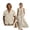 Beige Mountain Cloud, variant on Pine Tree Print Cotton Linen Couple Matching Outfits Women's Sleeveless Summer Dress with Pockets Men's Short Sleeve Button Up Shirt, 2026 Beach Vacation Dress Couple Set, 2XL
