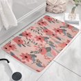 thumbnail image 3 of Pioneer Flower Floral Print Flannel Non Slip Door Rugs,Washable Door Mats Indoor,Decorative Door Mats,Dirt-Resistant and Absorbent Doormat for Entrance,Bedroom,Kitchen,Bathroom,31.5"x17", 3 of 4