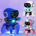 thumbnail image 3 of Kids Glow Music Educational Toy Electric Pet Cute LED Light Musical Dancing Robot Baby Learn To Climb Toy Children Birthday Gift, 3 of 4
