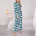 thumbnail image 3 of Pofeuu Cute Sheep And Hearts Print Womens Pajamas Set Long Sleeve Sleepwear Button Down Nightwear Soft Pj Lounge Sets Button Down Pajamas Women-Large, 3 of 7