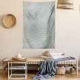thumbnail image 2 of Geometric Tapestry, Retro Style Illustration Ornamented with Abstract Shapes Art Print, Wall Hanging for Bedroom Living Room Dorm Decor, 60W X 80L Inches, Pale Taupe Pale Green, by Ambesonne, 2 of 5