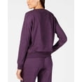 thumbnail image 2 of Alfani Velvet-Panel Pajama Top (Purple, S), 2 of 2