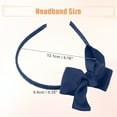 thumbnail image 2 of Unique Bargains Bow Hairbands Bowknot Headband Non-slip Fashion Dark Blue 0.35 Inch Wide Headband for Girl Women, 2 of 7