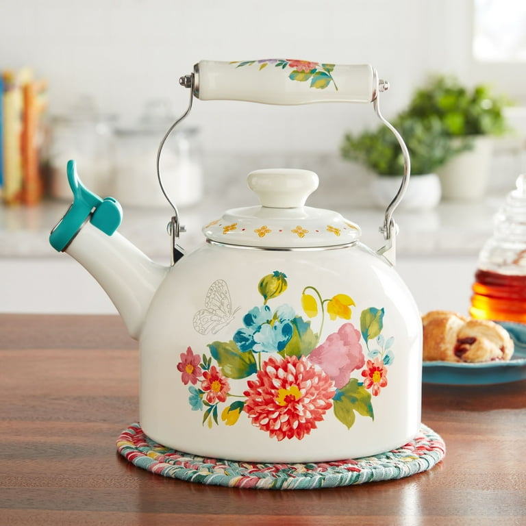 Enamel Tea Kettle Vintage Whistling Tea Kettle Tea Pot With - Temu