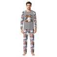 thumbnail image 2 of Halloween Family Pajamas Set Long Sleeve Crew Neck, Soft Matching Halloween Pajamas with Ghost Pumpkin Bow Print, Cute Family Halloween Pajama Set Sleepwear, 2 of 4
