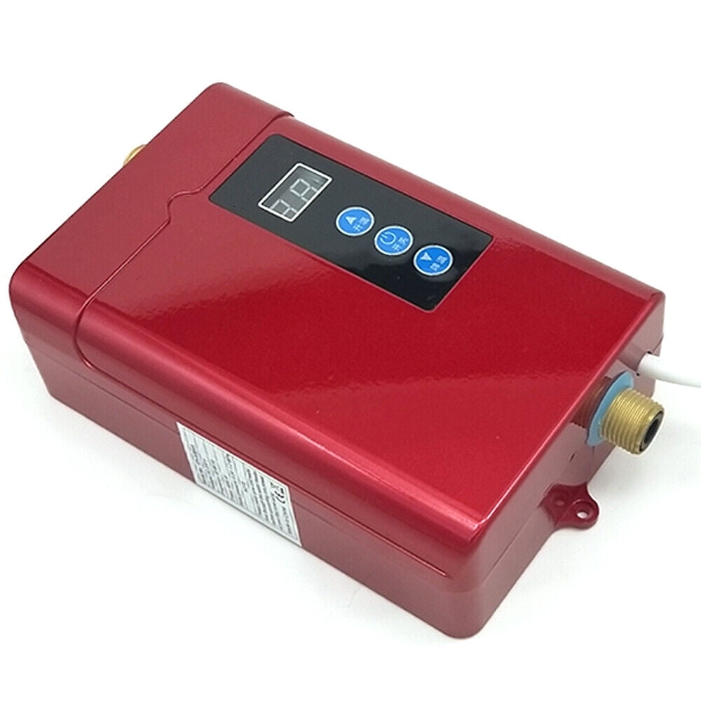 3KW Mini Tankless Water Heater, LCD Display, Electric Instant Hot Water Heater for Whole House 110V