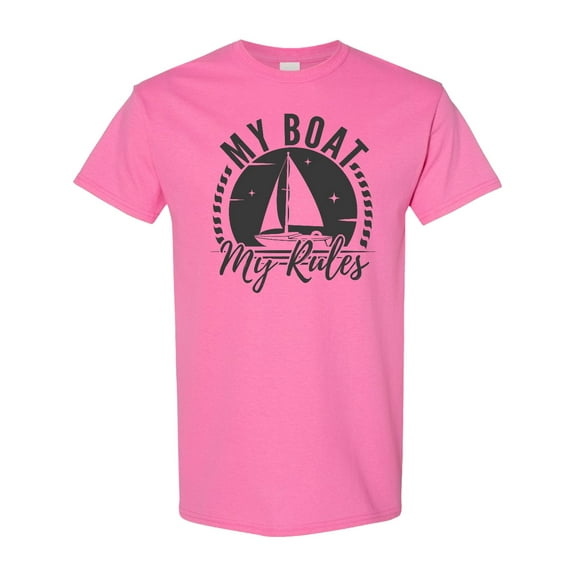 Inktastic My Boat My Rules Sailing Captain T-Shirt