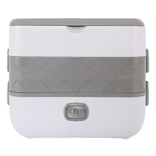 Yeacher Electric Lunch Box Pluggable Heating Single / Double Layer Insulation Office Workers Portable Hot Vegetable Cooking Bento Lunch Box