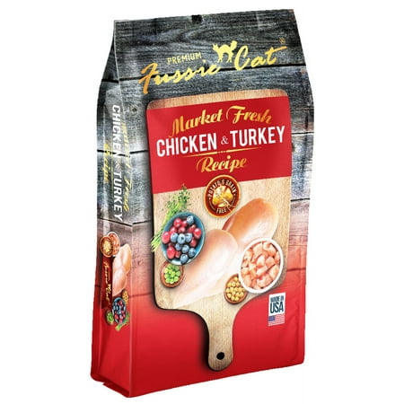 UPC: 0888641132041 | Fussie Cat Market Fresh Chicken & Turkey Formula dry 2# Bag